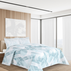 Imagen de Cubrecama Verano Quilt Reversible con Funda
