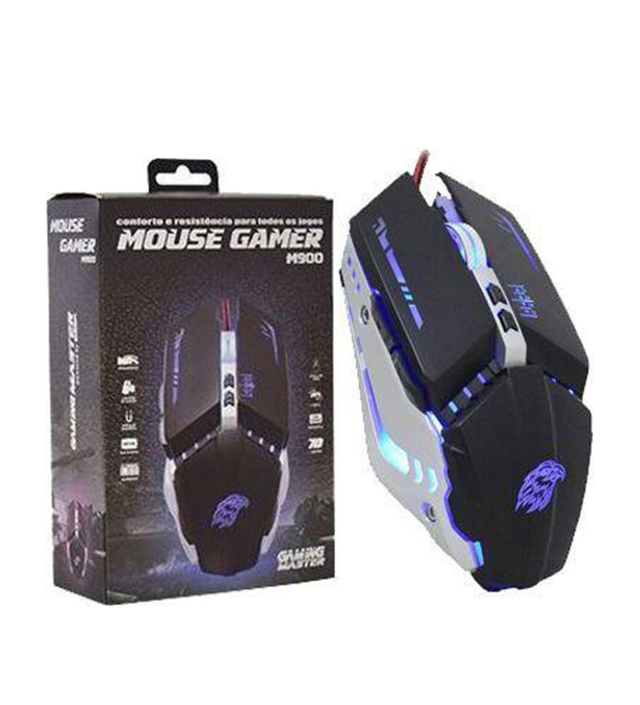 MOUSE GAMER MECANICO 3200 dpi PRETO M900 USB K-MEX