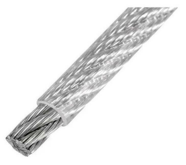 CABLE ACERADO 7x7 HILOS CON RECUBRIMIENTO DE PVC 1/8