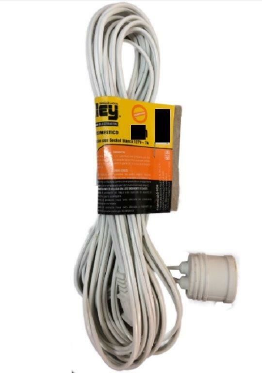 EXTENSION ELECTRICA CON SOQUET 8MT CALIBRE 16 MOD.EXT013 KLEY