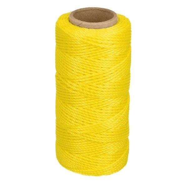 Hilo Para AlbaÑil Calibre 18 X 65mt Color Amarillo Hil 65a Truper 1410