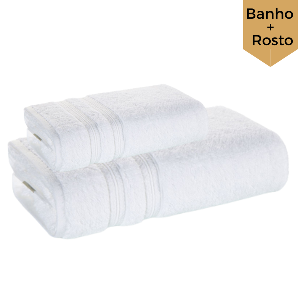 Toalha de Rosto 100% Algodão Unika Branco