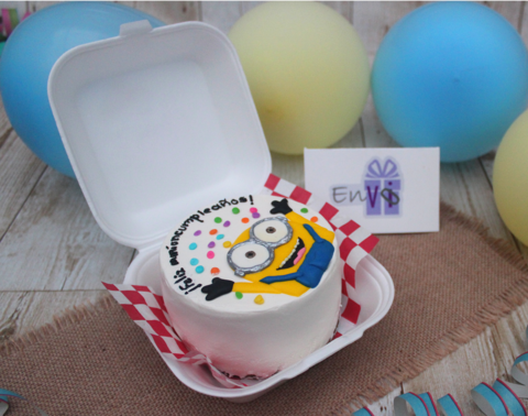 Mini Pastel 1-2 Personas - Minions - EnVio detalles