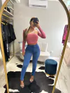 Cropped com manga Levi’s