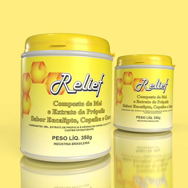 Combo 2un Mel Relief Mel De Abelha Sem Ferrão Com Plantas 350g 7828