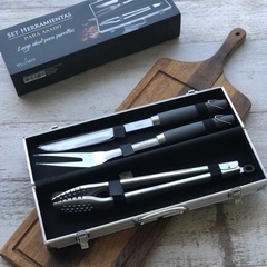SET PARRILLERO CON MALETIN PREMIUM HUMOS