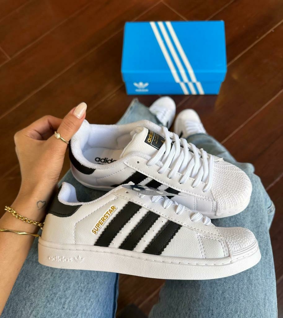 Tênis Adidas Superstar Branco/Preto