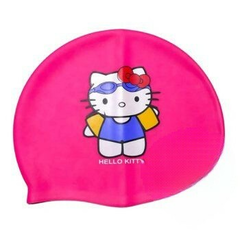 GORRA DE NATACION SILICONA INFANTIL HELLO KITTY