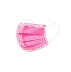 Barbijos pediátrico tricapa quirúrgico rosa