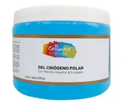 GEL CRIOGENO POLAR CON MENTOL, ALCANFOR (1000 CC) COLLAGE