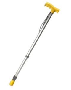 BASTON ALUMINIO AMARILLO MANGO T REGULABLE