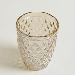 SET X6 VASOS BAJOS DIAMANTE COLOR CHAMPAGNE - comprar online