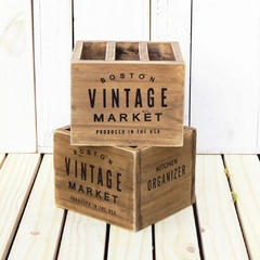 PORTA CUBIERTOS DE MADERA - tienda online