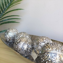 ESFERA SILVER FLOWERS - comprar online