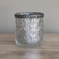 PORTA VELAS SILVER SQUARE - comprar online