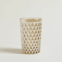 SET X6 VASOS ALTOS DIAMANTE COLOR CHAMPAGNE