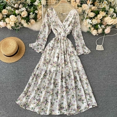 Vestido longo floral - comprar online