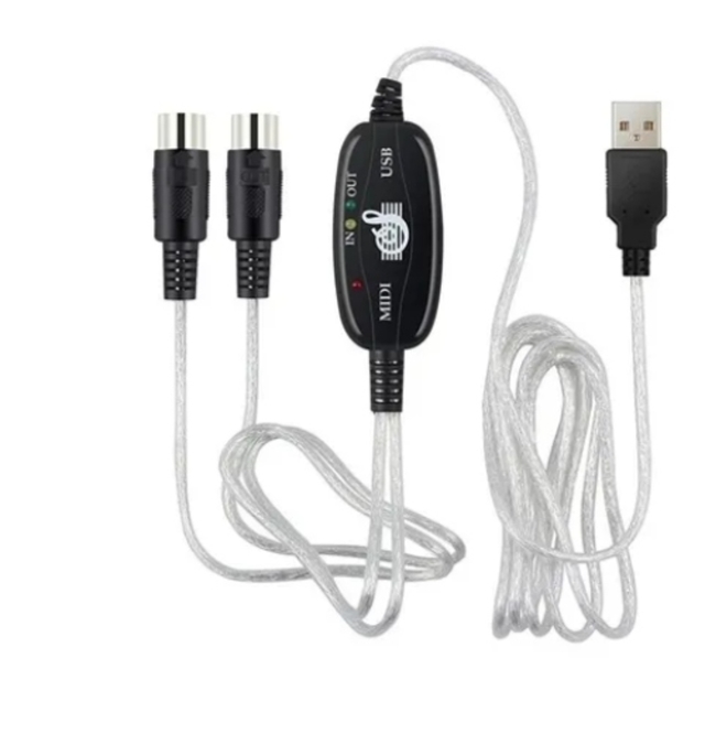 HUGEL UM503 Cable midi 5 pines a usb 3W AUDIO