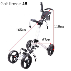 Carrinho de Golfe 4 rodas preto - Black Golf Trolley