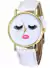 Reloj Pestañas Mujer Eco Cuero Oferta!!