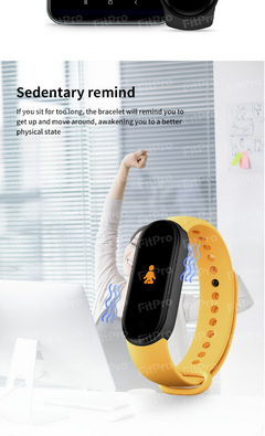 Relogio Smartwatches M6 com pulseira Inteligente, unissex e Infantil com monitor de Pressão arterial e frequência cardíaca. Relogio para treinos em academia à Prova D' Água. na internet