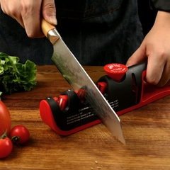 Afiador de faca WAK 5 em 1 ângulo ajustável preto vermelho máquina de moer cozinha faca profissional tesoura ferramentas de afiar - comprar online