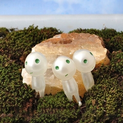 Imagem do 10/20 Pçs Espíritos de Árvore Luminosa Micro Paisagem Ornamento Figura Miniatura Brilhante Exterior Vaso Mini Acessórios de Jardim