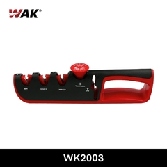 Afiador de faca WAK 5 em 1 ângulo ajustável preto vermelho máquina de moer cozinha faca profissional tesoura ferramentas de afiar