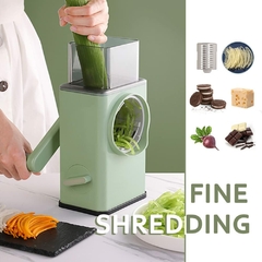 Ralador de legumes rotativo atualizado com cabo triturador rápido 3 em 1 fatiador multifuncional para corte de legumes de salada de cozinha - loja online