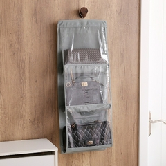Imagem do Saco de armazenamento transparente para guarda-roupa, organizador de porta, organizador de parede, saco de sapatos diversos, com bolsa de cabide