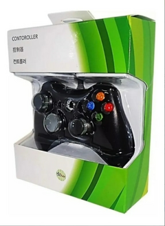 Controle por fio para Xbox 360 Slim / Fat e Pc Joystick Top - Tudo de montão