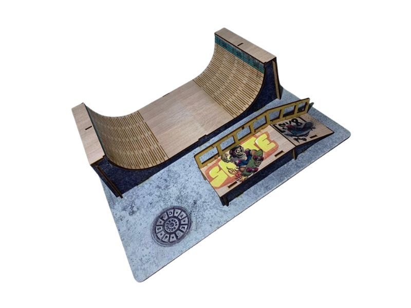 Pista Rampa Vertical Skate Dedo Profissional Fingerboard Sk8 no