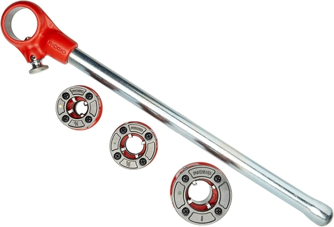 Kit Filetage à Cliquet Avec Têtes NPT 1/2" à 2" - 6 Têtes De Filière - Neuf