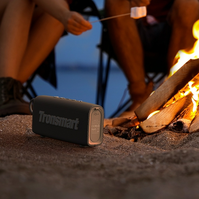 Caixa de Som Portátil Tronsmart Trip Bluetooth 5.3 à prova d'água IPX7