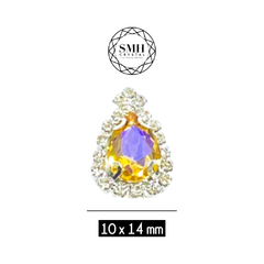 Piedras Engarzadas Fantasia LAG doble marco 10x14mm