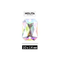 Piedras para bordar Nolita Colores AB Octagon 10x14mm Bolsa por 1000 Unid
