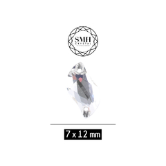 Piedras MC Bordar "S" Shape 7x12mm