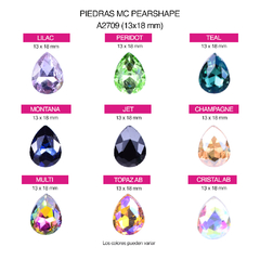 Piedras M.C. Pearshape 13x18mm en internet