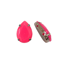 Piedras Engarzadas resina Lagrima 13x18mm Colores NEON