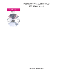 Pidras MC Bordar Rivoli 18mm - comprar online