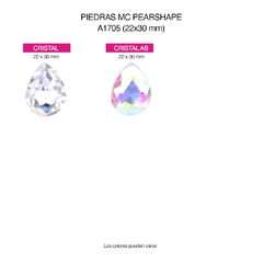 Piedras M.C. Pearshape 22x30mm - comprar online