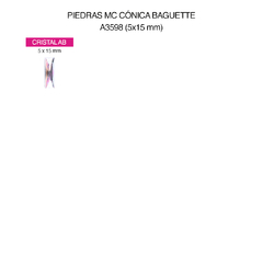 Piedras M.C. Baguette 5x15mm - comprar online