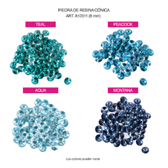 Piedras Resina conicas RIVOLI 8mm Bolsa por 144 Unid - comprar online