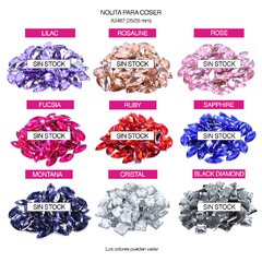 Piedras bordar NOLITA Cuad 25x25mm - comprar online