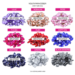 Piedras bordar NOLITA Cuad 8x8mm - comprar online