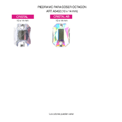 Pidras MC Bordar Octagon 10x14mm - comprar online