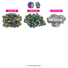 Piedras Engarzadas resina Redondo 8mm Colores AB en internet