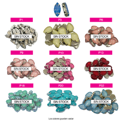 Piedras Engarzadas resina Navette 7x15mm Colores OPALINOS - tienda online