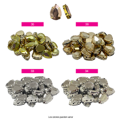 Piedras Engarzadas Lágrima 13x18mm por 144 unid - comprar online