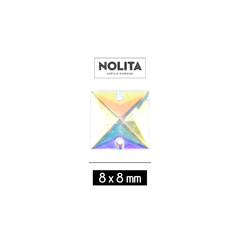 Piedras para bordar Nolita Colores AB Cuad 8x8mm Bolsa por 2000 Unid